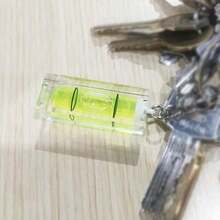 迷你水平仪钥匙扣，便携式小型水平仪，液位测量工具，口袋水平尺，适用于家庭DIY安装和找平