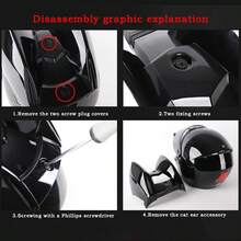 Women's Motorcycle Full Face Helmet With Cat Ears Design, Comes With Bow Accessory - Pink - View 7