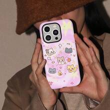 [Enviado desde México]Funda de Teléfono 2 en 1 con Acabado Mate, Robusta, Resistente a Impactos, Protección de Moda, Compatible con los Modelos de  16, 15, 14, 13, 12, 11, 8, 7, Plus, Pro, Max, Ideal para Amigos, Accesorios de Teléfono de Moda, Excelentes Regalos de Cumpleaños. - Blanco - Ver 4