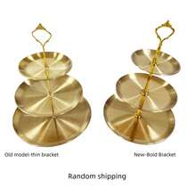 3pcs/4pcs European Style Multi-Tier Cake Stand (Includes 2/3 Trays + 1 Stand), Suitable For Daily Use, Can Hold Snacks And Fruits, Widely Used For Tea Parties And Gatherings Decoration, Also Fits Cupcakes, Donuts, Fruits, Kitchen Supplies, Christmas Gift - Gold - View 14