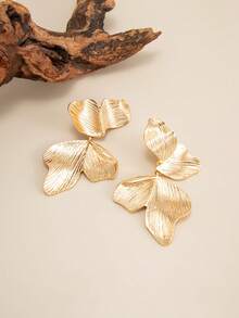 2pcs/Set Bohemian Geometric Irregular Petal Earrings, Elegant Luxury Daily Casual Wear, Party, Wedding, Holiday, Women's Birthday Festival Versatile Charm Jewelry Gift - Earring - View 7