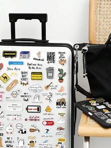 57pcs Arabic MeMe Stickers For Luggage Laptop Skateboard Guitar Helmet Scrapbook Decor DIY Graffiti Stickers - Multicolor - View 3