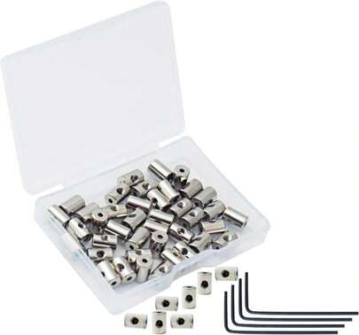SUBANG 30 Pieces Pin Keepers Pins Locks Pins Backs Locking Clasp Locking Pin Keeper Backs With 3 Wrench All In Storage Case,9mm X 6mm