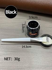 30g White Shoe Repair & Restoration, Repairs Worn, Scuffed, Peeled Areas On Leather, Heels, Sneakers, Waterproof & Non-Fading, Includes Application Brush