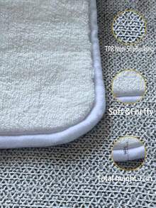 1 st. klassisk rektangulär matta i konstkashmir med vit bas, mjukt och bekvämt material, blekningsbeständig efter upprepad tvätt, skrynkelfri när den är vikt, lämplig för vardagsrum, sovrum och annan rumsinredning