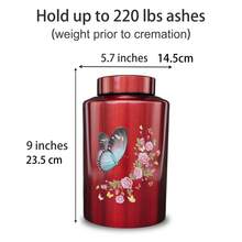 Large Urns For Adult Male Female Pet Ashes, Up To 220 Lbs Decorative Funeral Cremation Urn For Human Women Man Dog Cat Remains - Multicolor - View 2
