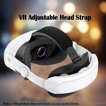 [Bekvämt och stabilt] Meta/Oculus Meta Quest 3S/Quest 3/Quest 2 VR-headset - Justerbart huvudband och ergonomisk design, bekvämt och stabilt, kompatibelt med allt Quest-innehåll, inga elektroniska komponenter/kretsar, enkel installation, bättre bärupplevelse, lämpligt för Meta/Oculus Quest