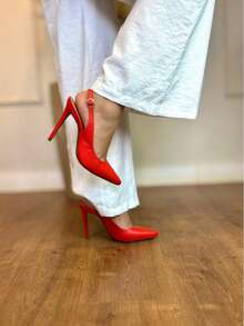 Women's Open-Toe Pump With 11cm Heel - Angela Galvão 2 - 納帕櫻桃 - 查看 2