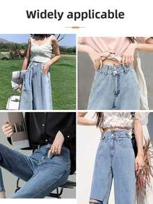 10pcs Mixed Denim Jeans Button Replacement Set, 17mm No-Sew Metal Buttons Combination, Detachable Jeans Repair Buttons - Multicolor - View 8