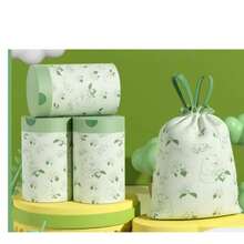 100pcs Camellia Scented Drawstring Trash Bags, Thick & Durable For Home, Kitchen, Bathroom, Office, Living Room - Thick Polyethylene Garbage Bags With Drawstring Closure - Bear Garbage Bag - View 3