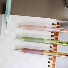1支符合人体工学的自动机械铅笔，配有0.7毫米和0.5毫米笔芯 - 可替换笔芯绘图套装，提供舒适的握感。 - 彩色 - 查看 6