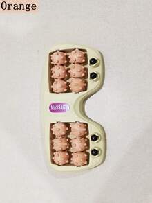 1pc Foot Massage Tool, Foot Reflexology Massager With 4 Rows Of Magnetic Beads And Rollers For Home Use - Multicolor - View 11