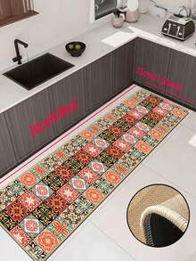 【热销！】1 件装柔软橡胶亚麻厨房地垫，3.5 毫米厚厨房地毯，美式乡村风格厨房吸水地垫，大尺寸地毯，缝边防止脱皮，吸水易清洁，亚麻表面，泡沫中间层，橡胶底部，适用于厨房地毯、厨房装饰、婚礼装饰、家居装饰、浴室地垫、玄关地垫、洗衣房地垫、走廊地毯、客厅地垫等。 - 彩色 - 查看 15