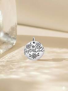1pc STYLEVER Silver Mischievous Ghost Pendant, Halloween Costume Pendant, Cake Pendant, Handmade Clip-On Pendant For Necklace Or Bracelet, DIY Charm Pendant, Unique Classic Style DIY Pendant, Suitable For Daily, Party And Banquet Decoration - Silver - View 9