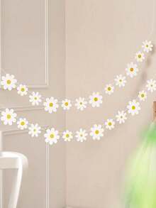 1 Bộ gồm: Dây cờ hoa cúc nhiều màu sắc, Vòng hoa hoa cúc bằng vải nỉ, Trang trí tiệc sinh nhật, đám cưới mùa xuân, Dây hoa lá nhiều màu sắc, Phụ kiện chụp ảnh hoa, Vòng hoa treo phòng kiểu Boho hình hoa cúc, Thích hợp cho sinh nhật, tiệc mừng em bé, trang trí phông nền đám cưới. - Nhiều màu - Xem 4