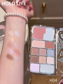 HOLD LIVE Misty Butterfly 12-Color Eyeshadow Palette H04 - Cool Shattered Blue - H04 - View 2