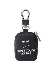 “别碰我的包”收纳袋，钥匙包，零钱包，包饰，兼容保护套，PU合成革材质，带网状口袋和钥匙扣 - 柔软便携收纳袋，耳机盒，蓝牙耳机保护套，兼容 Pro/1/2/3，USB线接口，适合旅行或日常携带，可收纳无线耳机、蓝牙耳机、SD存储卡、钥匙、零钱、数据线等。 - 彩色 - 查看 12