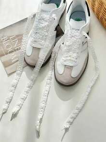 1双120厘米长巴黎风格蕾丝鞋带 - 彩色 - 查看 3