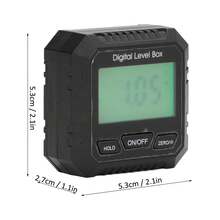 Digital Inclinometer Magnetic 4x90° Angle Level Finder Gauge Electronic Protractor for WoodworkingBlack