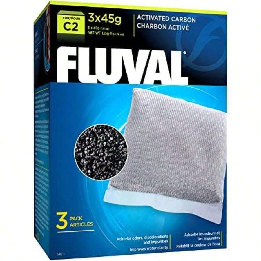 Fluval Carbon - Paquete de 3,(C2 empaque estándar) - Multicolor - Ver 1