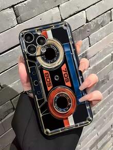 1pc Perforated Magnetic Painted Thick Anti-Drop Protective Phone Case Compatible With IPhone, Redmi - Multicolor - View 6