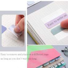 360 PCS 1 Inch Colored Book Sticky Index Tabs Self Adhesive Repositionable Page Tabs For Textbooks Notebooks Planners File Classification 18 Colors 1" Wide - 18 Colors - View 5