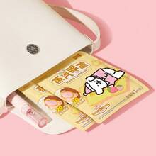 Miniso Maltese Series Steam Eye Mask (5 Packs Strawberry Flavor), Soft Non-Woven Fabric Material, 20-Minute Constant Temperature Hot Compress, Relieve Eye Fatigue, Suitable For Office Lunch Break/Home Relaxation/Travel Rest, Cute Fragrance Eye Care Patch(1 PC) - Yellow - View 6