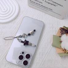 1-4PCS Cute Phone Charms Aesthetic Y2K Cell Phone Charms Strap Strawberry Butterfly Star PhoneCharm Y2K Accessories For Bag Keychain  Camera Pendants Decor - 1xFBlacksstar - 查看 7