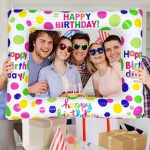 1pc Inflatable Birthday Photo Frame, PVC Material Frame Decor, Suitable For Birthday Party Entertainment, Atmosphere Decoration Gift - Multicolor - View 6