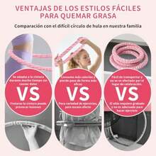 CYPNInfinity Hoop Ajustable con Resorte Interno Plegable 1.3Kg para Cintura Fitness Quema Grasa Entrenamiento Core En Casa Oficina Y Gimnasio para Hombres y MujeresFashion - 223422376 - Ver 3