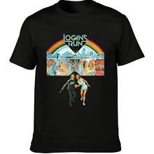 Logans Run 1976ie Poster T Shirt - Black - View 1