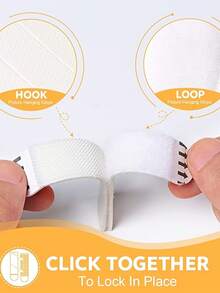 4条/12条双面高粘性相框挂钩，无损墙面挂钩，易于安装相框，强力挂钩，无需工具，可移除且不留痕迹，防水相框悬挂套装，白色挂钩