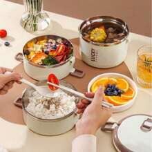 2/3/4 Layer Stainless Steel Lunch Box – Square Shape, Large Capacity, Perfect For On-The-Go Meals,Square Multi-Layer Lunch Box – Stainless Steel, 2/3/4 Tiers, Large Capacity For Home & Office,Stainless Steel Lunch Box, 2/3/4 Layer Lunch Box, Multi-Layer Lunch Box, Large Capacity Lunch Box, Portable Lunch Box, Square Lunch Box, Stainless Steel Bento Box, Multi-Tier Lunch Box, School Lunch Box, Office Lunch Box, Home Lunch Box, Adult Lunch Box, Kid Lunch Box, Portable Bento Box, Durable Lunch Box, Daily Use Lunch Box, On-The-Go Lunch Box, Stainless Steel Food Container, Multi-Layer Bento Box, Large Capacity Bento Box - 杏色2層 - 查看 6
