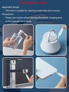 20 件套浴室淋浴喷头清洁刷，防堵塞小刷，毛孔缝隙清洁刷，键盘和手机孔清洁工具 - 彩色 - 查看 7