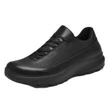 Men's Leather Shoes Sports Leather Shoes Spring And Autumn Low Top Layer Cowhide Surface Outdoor Hiking Casual Shoes Black - Standard Leather Shoe Size - View 3