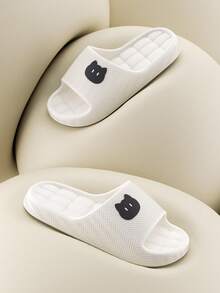 2022新款男士软底静音浴室防滑防臭拖鞋 - 白色 - 查看 4