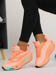 Jifffly 2026新款专业跑步鞋，透气百搭休闲运动鞋，适合年轻女性，校园及训练穿着 - 橘色 - 查看 6