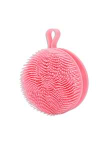 1pc Silicone Bath Brush, Exfoliating Sponge And Body Cleansing Brush, Soft And Skin-Friendly,And Cleansing The Skin - Provides A Soft And Gentle Massage For Rejuvenated Skin - Ideal For Bathroom Use.