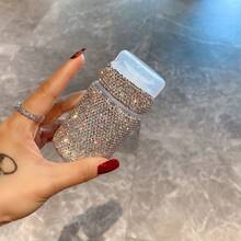 Luxury Creative Press-Type Makeup Remover Toner Bottle With Rhinestones, Nail Polish Remover Bottle, Toner Decanting Bottle, Luxury - Diamond-encrusted Pump-style Toner Bottle - View 2