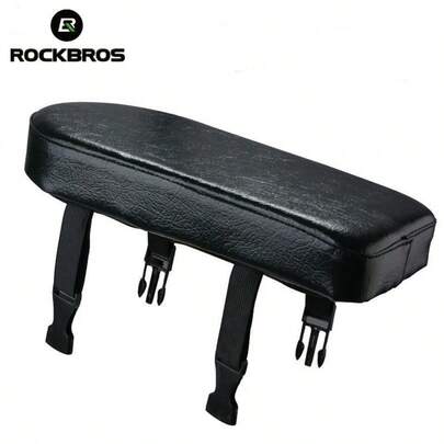 ROCKBROS 1pc Bicycle Rear Rack Cushion Seat, Cotton Filled Wide Soft Pad, Comfortable Passenger Carrying Bicycle Accessory