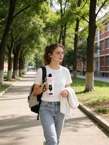 316 Stainless Steel Cute Floating Ball Insulated Water Bottle, Leak-Proof Straw, Lightweight & Portable, Long-Lasting Temperature Retention, Ideal For School & Outdoor Activities - Multicolor - View 3