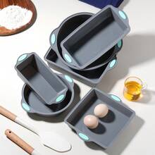 3件套烘焙工具套装，耐热蛋糕模具，微波炉烤箱两用面包/蛋糕模具，厨房家用面包模具 - 彩色 - 查看 2