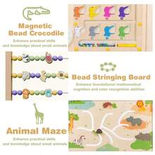 Foldable 63"X63"X24" Wooden Playpen For Babies Boys & Girls, Natural Wood Sturdy & Safety Baby Playard W/ Adjustable Size & Shape For Infant & Toddles, Portable Kids Play Yard Fence Play Pen Includes 2 Game Boards, 10+ Toy Set, Suitable For Indoor Use, Essential For New Moms,Baby Needs,Baby Gate,Newborn Gift - wood-63X63X24inchs - 查看 4