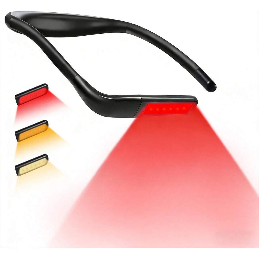 2000mAh可充电颈挂式阅读灯，宽灯头，送给爱书人士的礼物，适合阅读、露营、编织、生日、圣诞节等场合，男女通用