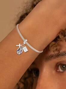 1 buah Manik-manik Maria Modis untuk Natal, Cocok untuk Gelang dan Kalung Wanita, Dapat Digunakan untuk Membuat Perhiasan DIY dan Memadukan Pakaian Sehari-hari, Aksesori Ideal untuk Anak Perempuan - Gaya 5 - View 3