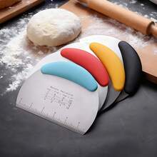 Espátula multiusos de acero inoxidable graduada, ideal para pasteles, tartas, pizzas y queso. Herramienta fácil de limpiar, regalo de Navidad perfecto - Multicolor - Ver 2