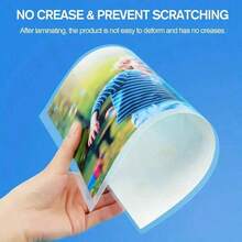 100pcs Transparent Plastic Laminating Pouches, 4 Sizes Available (A4/3R/4R/5R) For Cards, Business Cards, Office Documents, Photo Protection, Compatible With All Laminating Machines