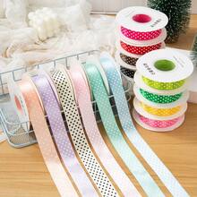 5yards 3cm Dots Satin Ribbon Printed Polyester Ribbon DIY Bow Hair Wedding Handmade DIY Materials Christmas Decoration - Pick Colors - View 6