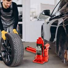 Gato Hidráulico Tipo Botella 4 Toneladas Rojo -Elevador para Autos y Camionetas - Rojo - Ver 6