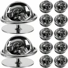 TEHAUX Juego De 50 Agujas Para Alfileres De Pin Backs 10mm Alfileres De Bloqueo Para Pasador De Corbata Broche De Soporte De Alfiler De Esmalte - 1 - Ver 2